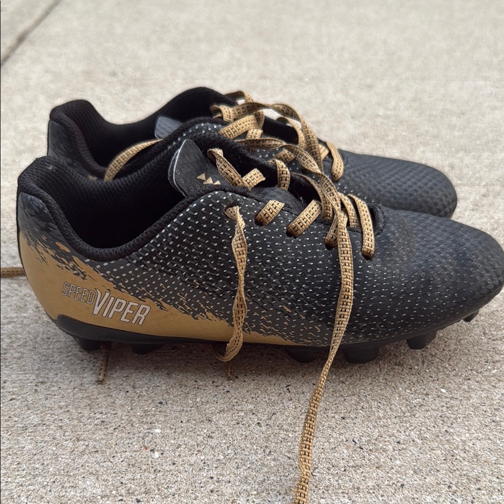 DSG Black and Gold Soccer Cleats